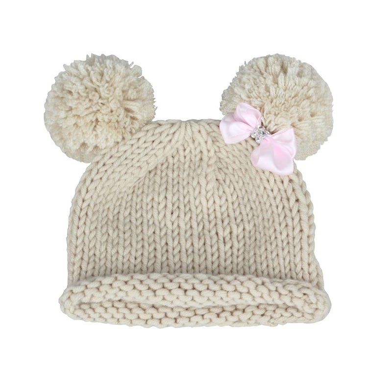 zefen Knit Crochet Baby Booties Newborn Socks and Hat a set of Handmade Shoes and cap - Image 3